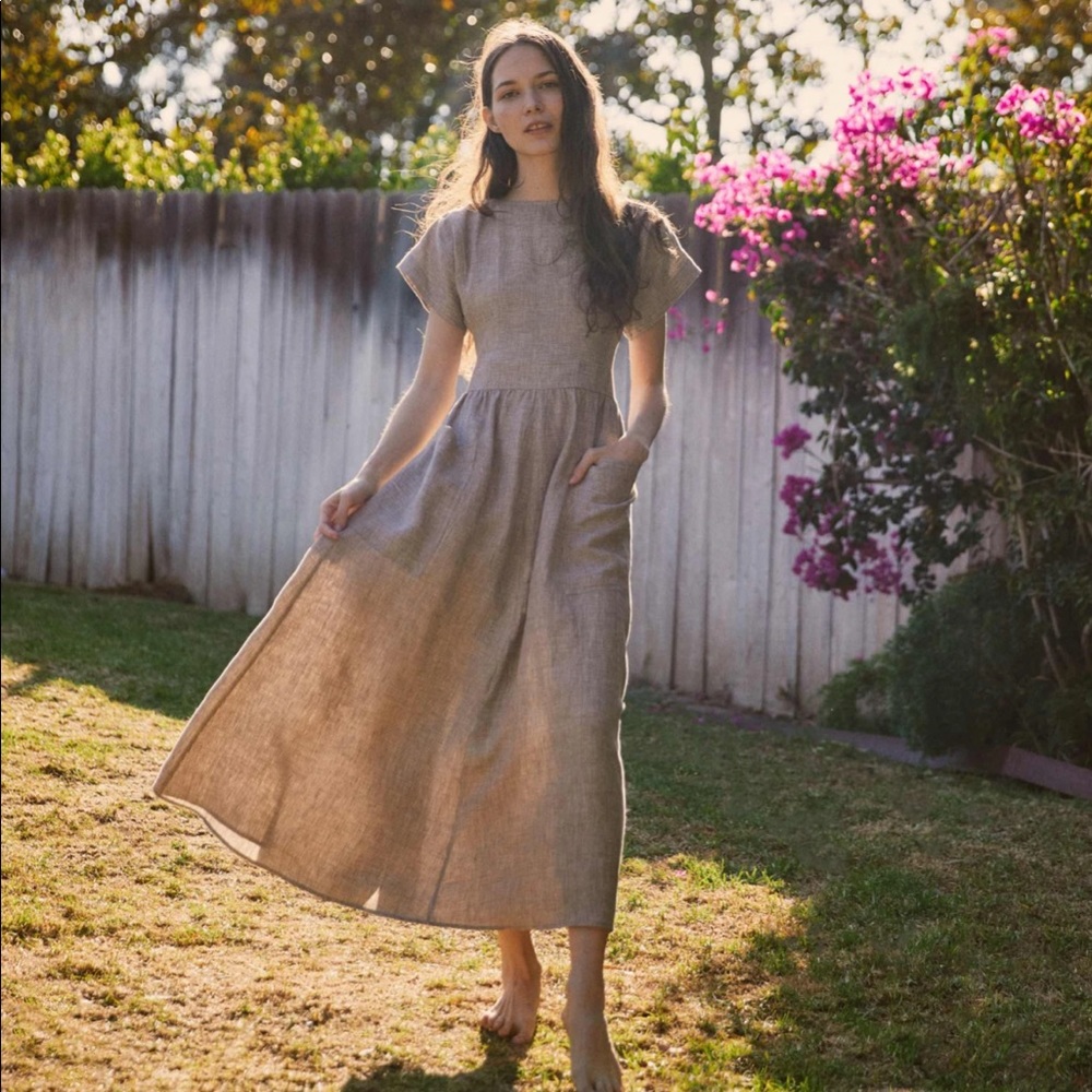 CHRISTY DAWN THE JANE DRESS IN SIENNA